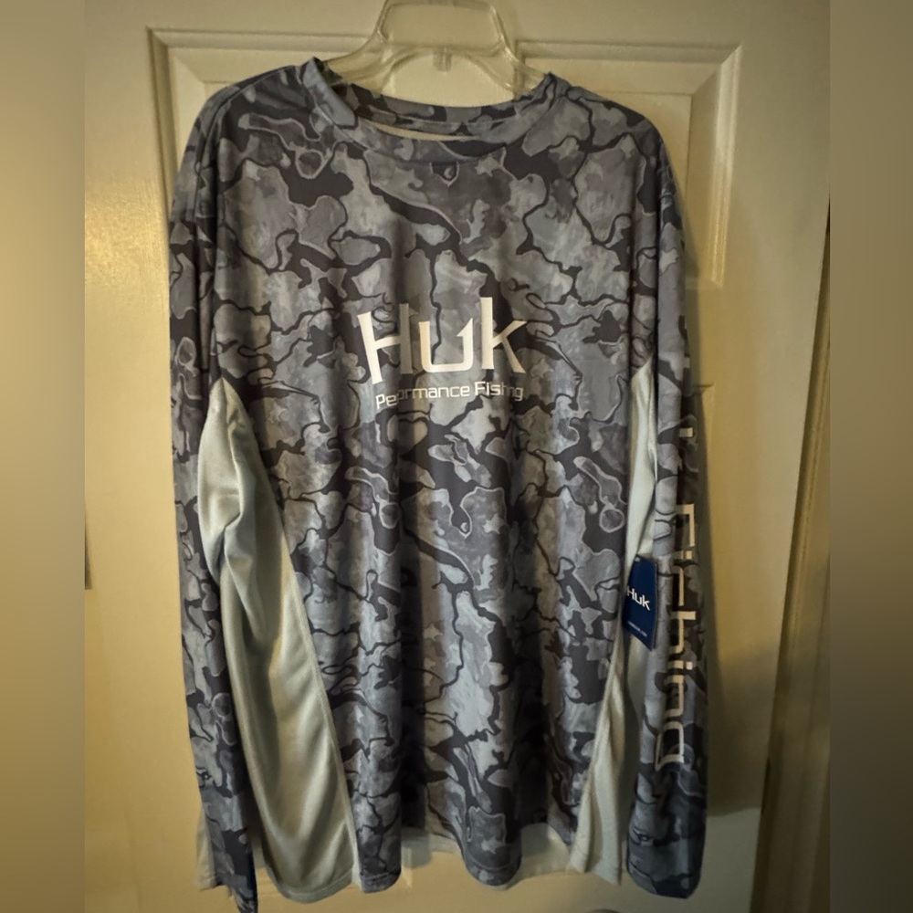 Huk Blue Camo Performance Shirt
